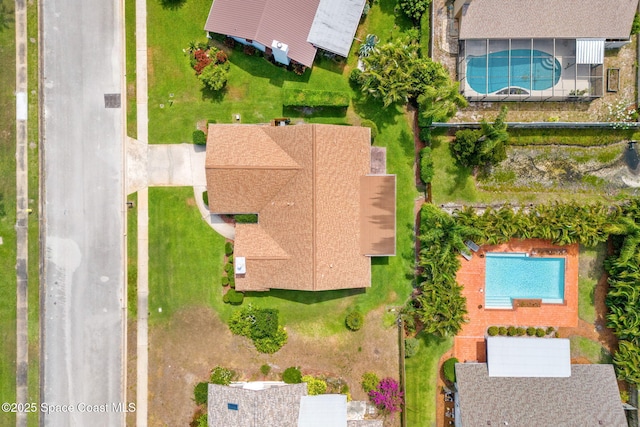 1875 Halifax Ave, Melbourne, FL 32935 - aerial view of a pool area