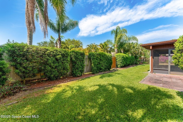 1875 Halifax Ave, Melbourne, FL 32935 - view of yard with a sunroom