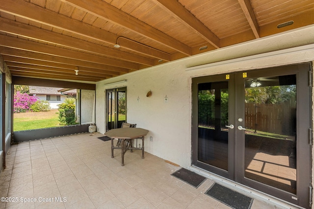 1875 Halifax Ave, Melbourne, FL 32935 - view of patio with french doors