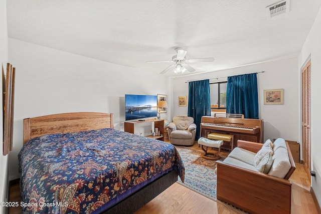 1875 Halifax Ave, Melbourne, FL 32935 - bedroom featuring wood finished floors and ceiling fan