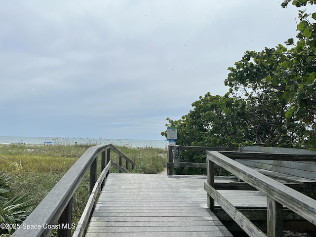 406 Tyler Ave Unit 4, Cape Canaveral, FL 32920 - view of property's community featuring view of water and beach