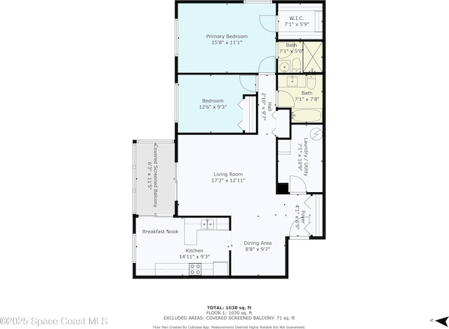 9020 Brighton Ct Unit 4-H, West Melbourne, FL 32904 - room layout