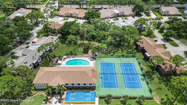 9020 Brighton Ct Unit 4-H, West Melbourne, FL 32904 - aerial view of residential area with a pool