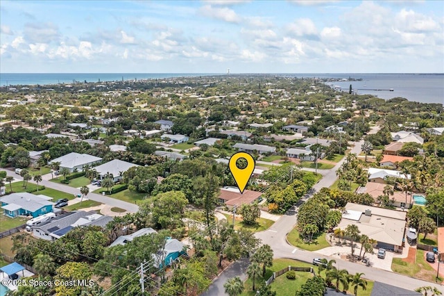 515 Hibiscus Trl, Melbourne Beach, FL 32951 - aerial view of residential area with a nearby body of water