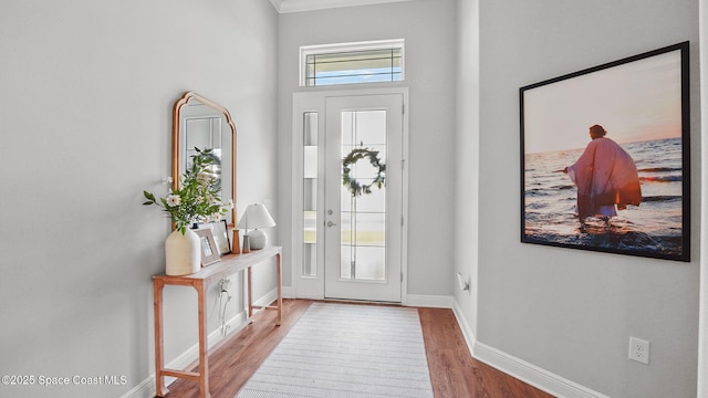 2737 Kilns Cir, West Melbourne, FL 32904 - foyer entrance with wood finished floors and baseboards