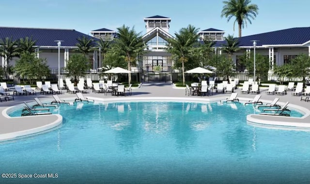 2902 Tidepool Pl, Melbourne, FL 32940 - community pool with a patio area