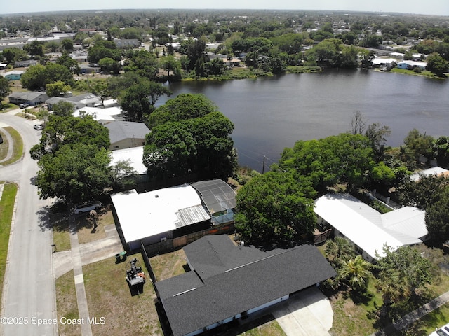 bird's eye view of a nearby body of water