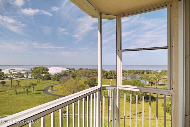 732 Bayside Dr Unit 501, Cape Canaveral, FL 32920 - balcony with a water view