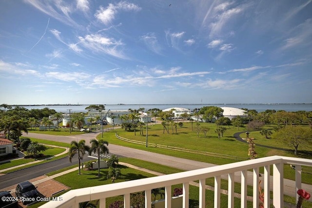 732 Bayside Dr Unit 501, Cape Canaveral, FL 32920 - balcony with a water view