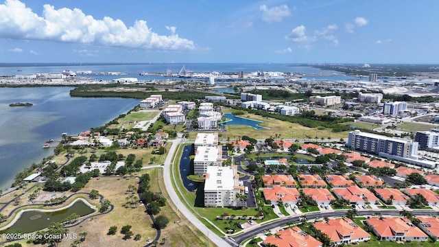 732 Bayside Dr Unit 501, Cape Canaveral, FL 32920 - view of urban area featuring a large body of water, a notable bridge, and apartment complex / building