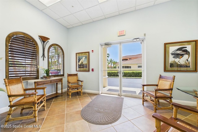 732 Bayside Dr Unit 501, Cape Canaveral, FL 32920 - building lobby featuring a paneled ceiling