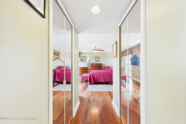 732 Bayside Dr Unit 501, Cape Canaveral, FL 32920 - hall featuring wood finished floors