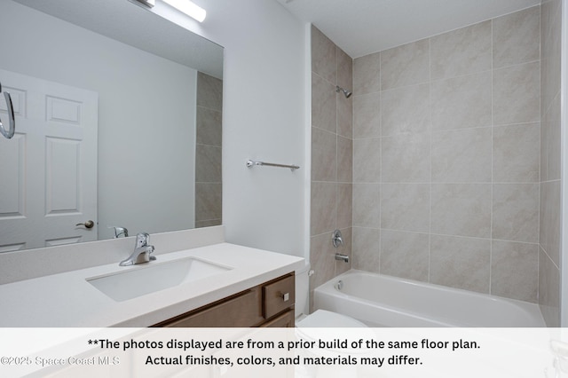 125 Admiral Cir, Sebastian, FL 32958 - full bathroom with bathing tub / shower combination, vanity, and toilet