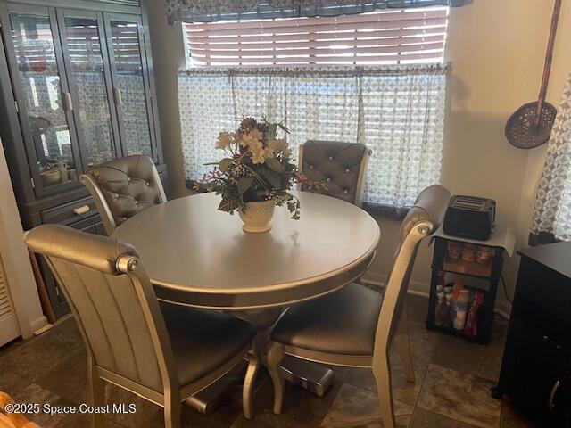 view of tiled dining room