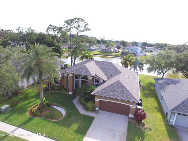 679 Sheridan Woods Dr, Melbourne, FL 32904 - aerial perspective of suburban area featuring a nearby body of water