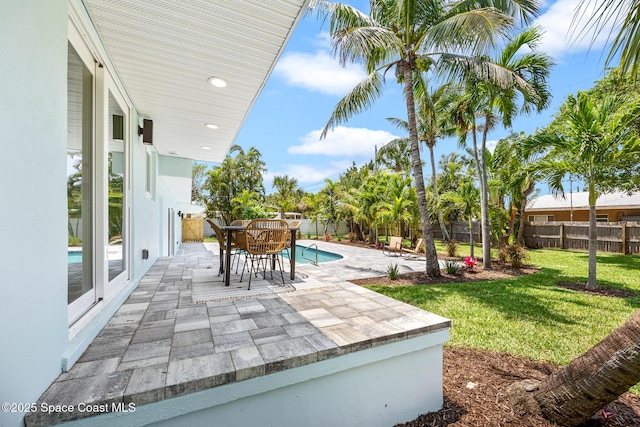 view of patio / terrace featuring outdoor dining area