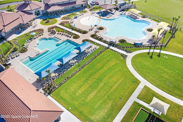 3631 Stabane Pl, Melbourne, FL 32940 - bird's eye view of a pool