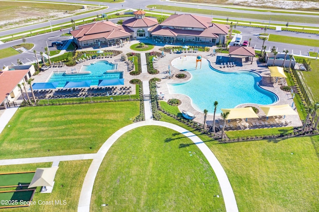 3631 Stabane Pl, Melbourne, FL 32940 - bird's eye view of a pool