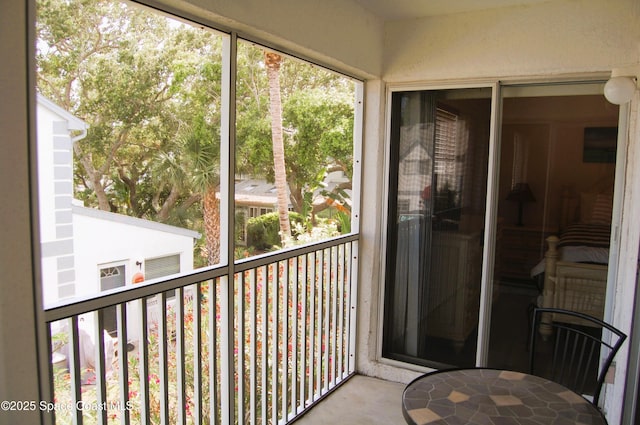 view of balcony