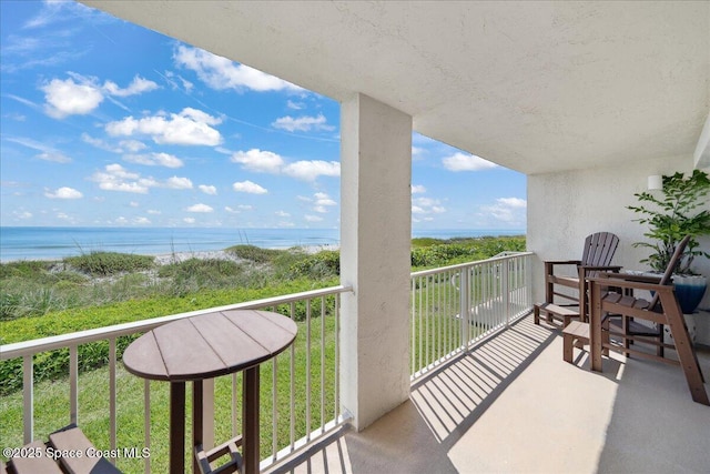 2203 Atlantic St Unit 715, Melbourne Beach, FL 32951 - balcony featuring a water view
