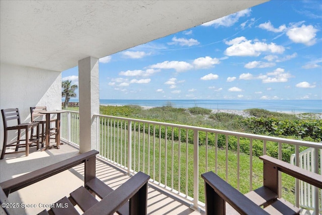 2203 Atlantic St Unit 715, Melbourne Beach, FL 32951 - balcony featuring a water view