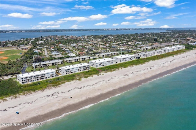 2203 Atlantic St Unit 715, Melbourne Beach, FL 32951 - drone / aerial view of waterfront with a beach