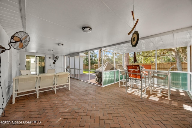 644 Sheridan Woods Dr, Melbourne, FL 32904 - view of patio / terrace featuring fence and outdoor dining space