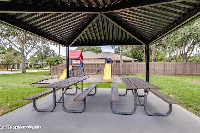 644 Sheridan Woods Dr, Melbourne, FL 32904 - view of patio / terrace with a playground