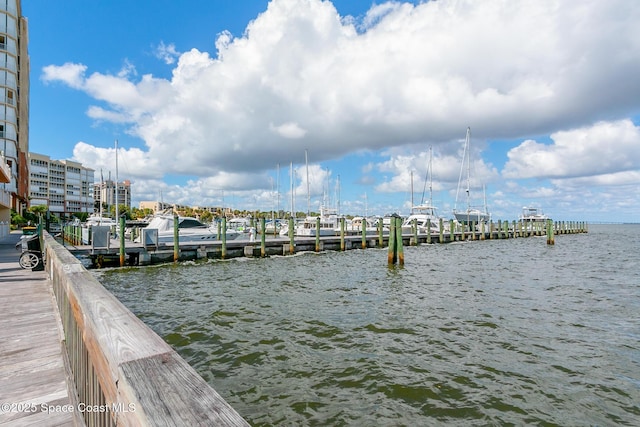 137 Peachtree St, Cocoa, FL 32922 - dock featuring a water view