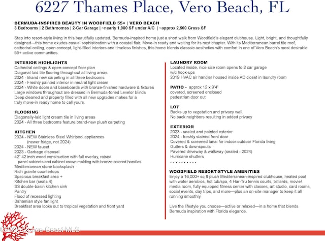 6227 Thames Pl, Vero Beach, FL 32966 - view of miscellaneous document