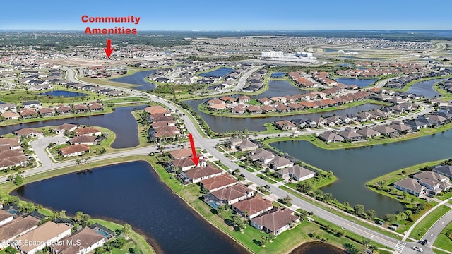 2922 Addison Dr, Melbourne, FL 32940 - aerial view of property's location with nearby suburban area and a large body of water