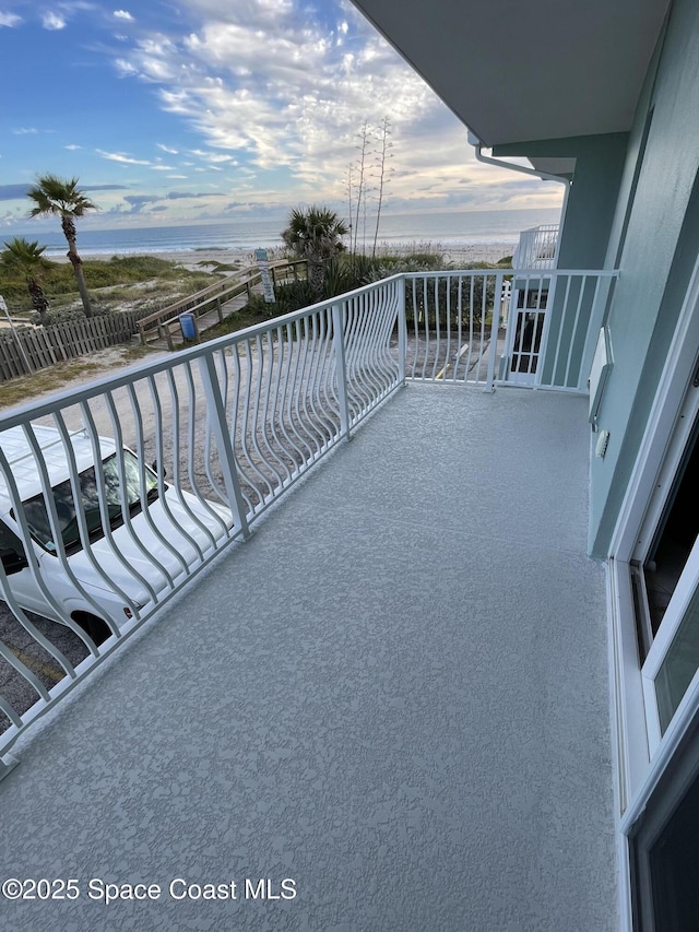 2625 S Atlantic Ave Unit 17, Cocoa Beach, FL 32931 - balcony with a water view