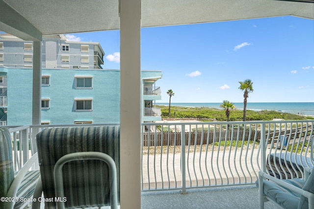 2625 S Atlantic Ave Unit 17, Cocoa Beach, FL 32931 - balcony with a water view