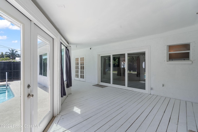 921 S Orlando Ave, Cocoa Beach, FL 32931 - unfurnished sunroom with french doors