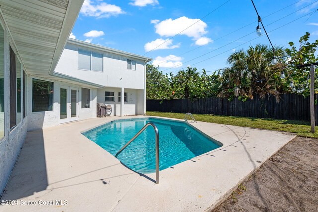 921 S Orlando Ave, Cocoa Beach, FL 32931 - view of pool with a patio and french doors