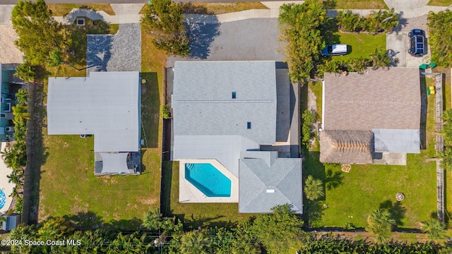 921 S Orlando Ave, Cocoa Beach, FL 32931 - drone / aerial view of a pool area