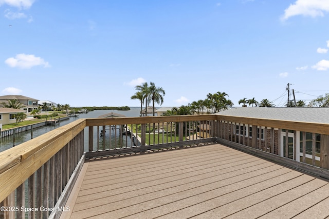 1700 Neptune Dr, Merritt Island, FL 32952 - deck featuring a water view