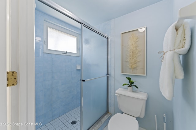 1700 Neptune Dr, Merritt Island, FL 32952 - full bathroom with toilet and a shower stall