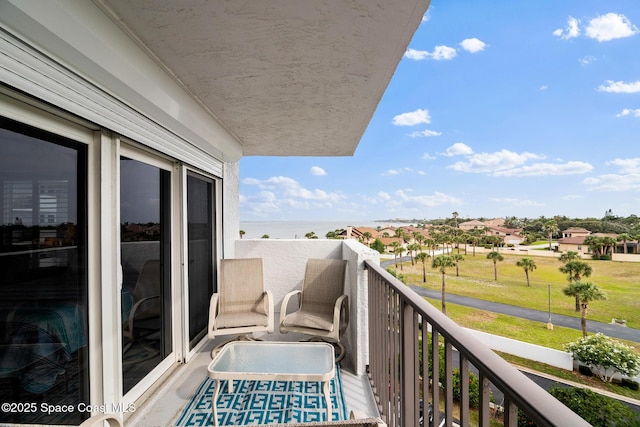balcony featuring a residential view