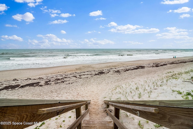 water view featuring nearby beach