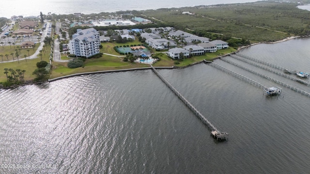 bird's eye view of a large body of water