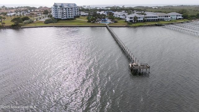 bird's eye view of a nearby body of water