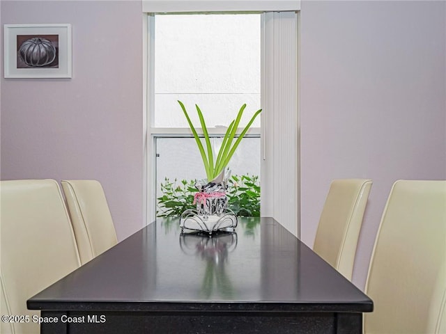 view of dining area