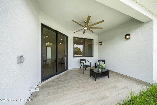 2990 Hackensack Ave SE, Palm Bay, FL 32909 - view of patio with a ceiling fan