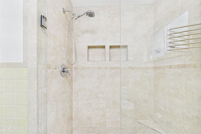 2341 Pawnee Dr, Melbourne, FL 32935 - bathroom featuring a shower stall