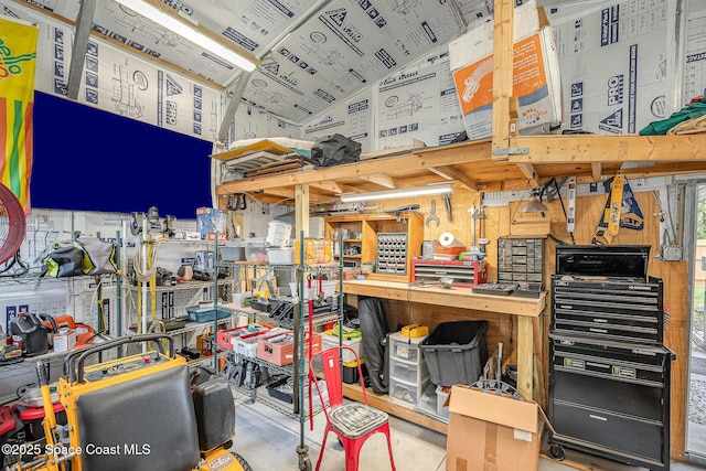 view of storage area