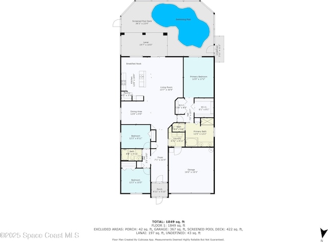 2127 Deercroft Dr, Melbourne, FL 32940 - property floor plan