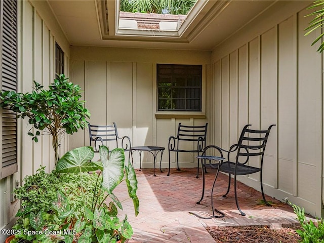 balcony featuring a patio area