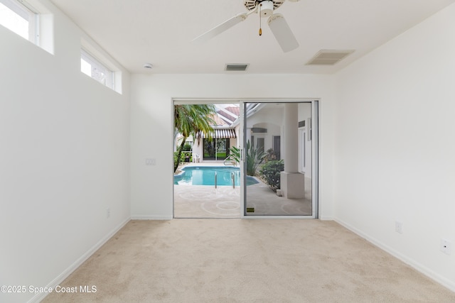 7433 Monterey Ct, Melbourne, FL 32940 - view of pool featuring a ceiling fan