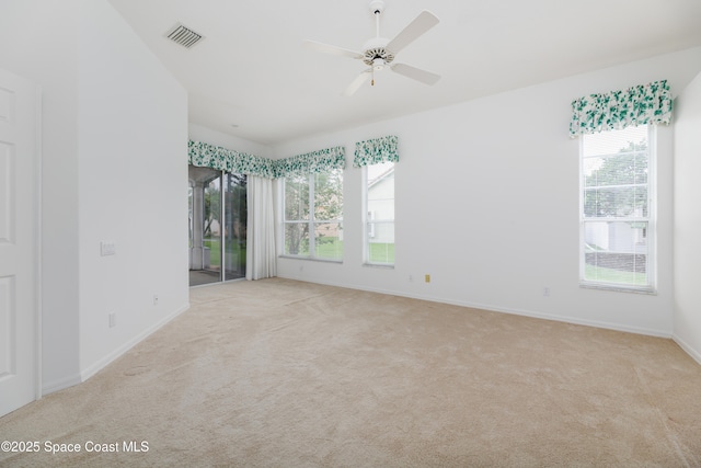 7433 Monterey Ct, Melbourne, FL 32940 - carpeted spare room with baseboards and ceiling fan